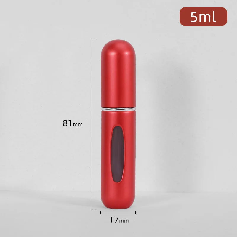 5/8ml Multi Color Aluminum Mini Perfume Bottle with Spray Pump Portable Empty Refillable Atomizer Bottle for Travel Essential